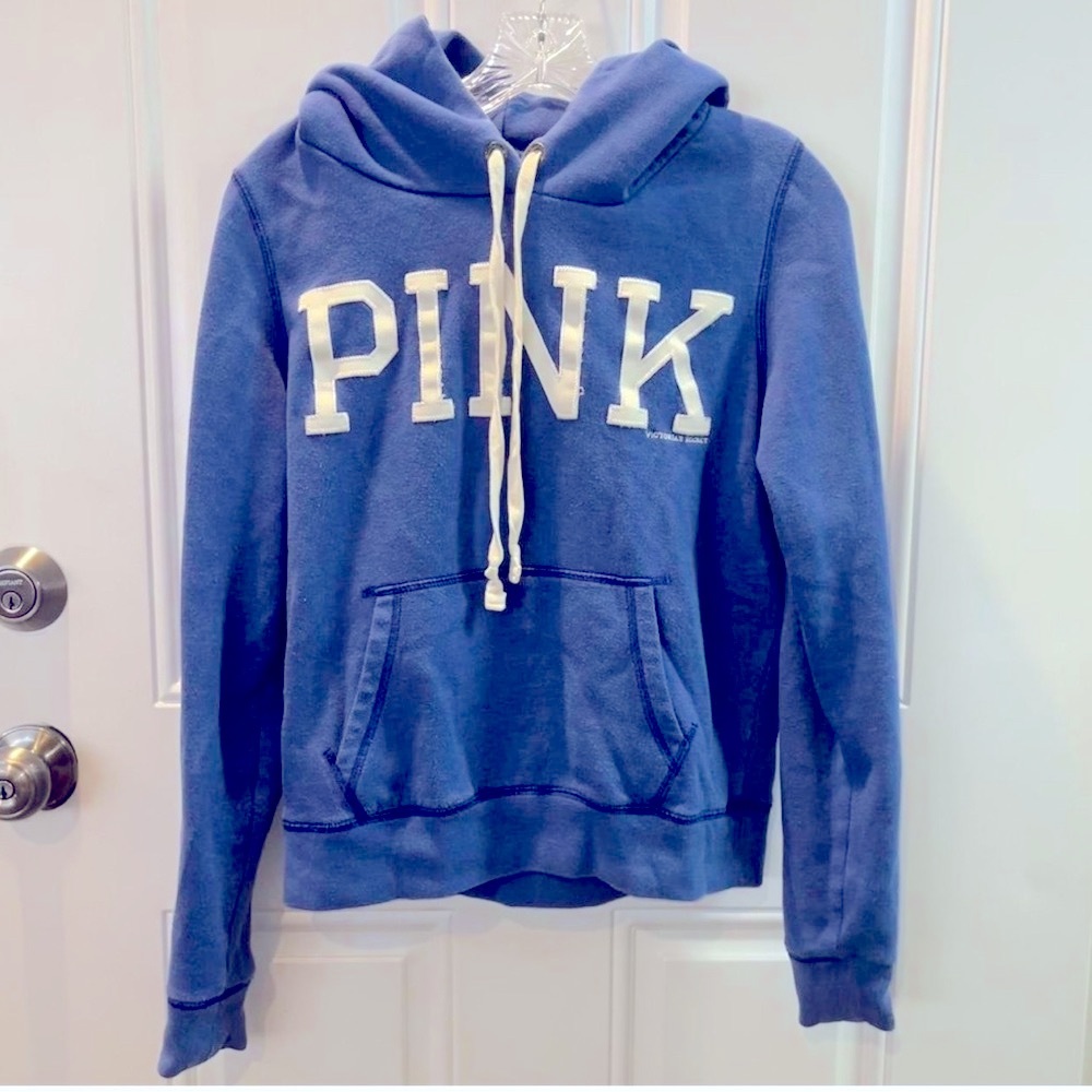 PINK Victoria's Secret Blue Sweater with Logo